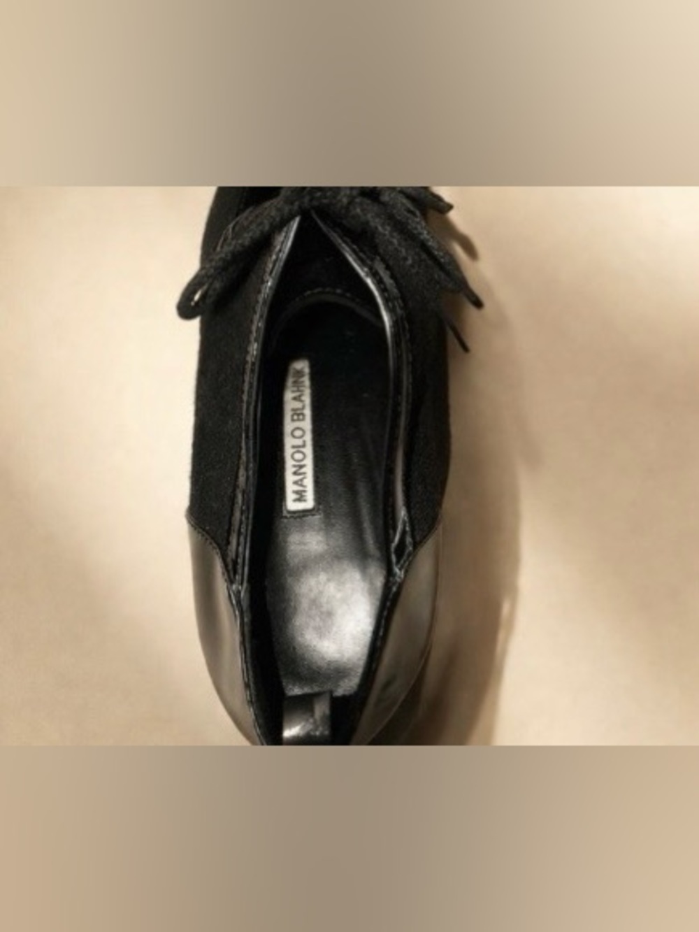 🆕 [Manolo Blahnik] Manolo Blahnik Black Kitten Heel Pumps Pointed Toe Sz: 8 - Picture 8 of 8
